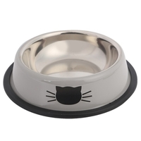 Bol pour animaux de compagnie lavable en acier inoxydable 2PCS