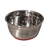 Bols à mélanger en acier inoxydable Cornesty 1.3L avec bol de nidification à fond en silicone Bols de cuisine pour mélanger Cuisson Cuisson Stockage des aliments Facile à nettoyer