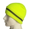 Bonnet de Sécurité Réfléchissant Automne et Hiver Fil à Tricoter Sans Bord avec Bande Réfléchissante Adulte Coupe-Vent Isolation Froide Travail Extérieur Haute Visibilité