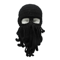 Bonnet drôle de moustache de poulpe chaud d