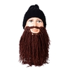 Bonnet drôle en laine avec une longue barbe d