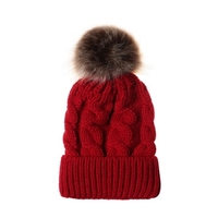 Bonnet tricoté en laine au crochet pour femmes et enfants