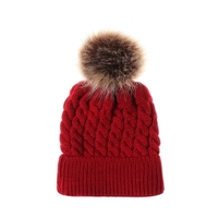 Bonnet tricoté en laine au crochet pour femmes et enfants