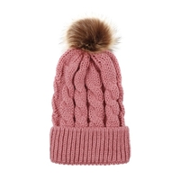 Bonnet tricoté en laine au crochet pour femmes et enfants
