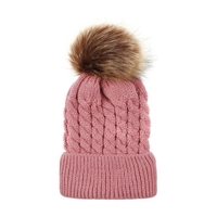 Bonnet tricoté en laine au crochet pour femmes et enfants