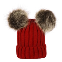 Bonnet tricoté en laine au crochet pour femmes et enfants