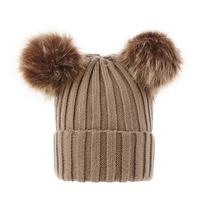 Bonnet tricoté en laine au crochet pour femmes et enfants
