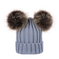 Bonnet tricoté en laine au crochet pour femmes et enfants