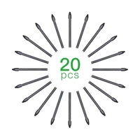 BOSTO 20 pièces embouts de stylo de remplacement compatibles avec tous les moniteurs graphiques BOSTO tablette de dessin stylet sans batterie noir