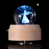 Boîte à lumière de boule de cristal de boîte à musique de LED
