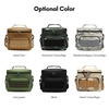 Boîte à lunch pour homme femme double épaisseur isotherme sacs à déjeuner pour adultes travail étanche sac fourre-tout tactique sac tactique avec bandoulière réglable poche avant zippée et deux grandes poches latérales en maille