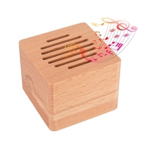Boîte à musique en bois cube minimalisme boîte à musique anniversaire Noël cadeau de la Saint-Valentin (mélodie: Kimiwo Nosete)