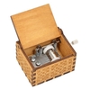Boîte à musique en bois vintage thème joyeux anniversaire thème