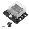 Boîte de porte-fusible de bloc de fusibles à lame 6 voies nouveau 6 circuits ATP / ATC / ATO avec indicateur LED couvercle rotatif réglable à 180 degrés