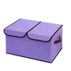 Boîte de rangement à double couvercle et à double couvercle