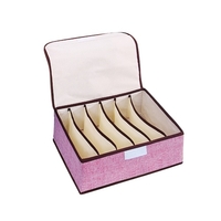 Boîte de rangement 6/8/18 Cell Bin Box Lin Linen Lingerie