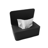 Boîte de rangement de masque jetable boîte de masque à rabat anti-poussière étui en tissu humide avec couvercle Portable pour travail à domicile