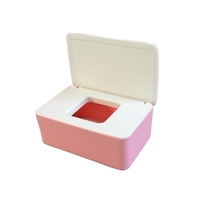 Boîte de rangement de masque jetable boîte de masque à rabat anti-poussière étui en tissu humide avec couvercle Portable pour travail à domicile