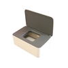 Boîte de rangement de masque jetable boîte de masque à rabat anti-poussière étui en tissu humide avec couvercle Portable pour travail à domicile