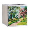 Boîte de rangement pliante de peinture de paysage de diamant de bricolage