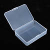 Boîte de rangement transparente de pièces de boîte de Lastics transparente rectangulaire avec la couverture