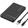 Boîtier de disque dur 2, 5 `` pour disque dur SATA / SDD vers USB2.0 Boîtier de disque dur externe pour ordinateur portable portable Plug and Play