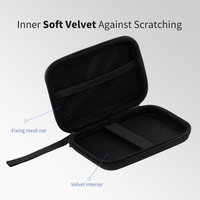 Boîtier de disque dur externe Disque dur EVA antichoc 2.5in avec poche filet et étui de transport intérieur souple pour le bureau et les voyages