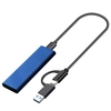 Boîtier de disque dur M.2 NVME/SATA Transmission haute vitesse 10 Gbit/s à double protocole avec OTG pour SSD M.2