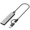 Boîtier de disque dur M.2 NVME/SATA Transmission haute vitesse 10 Gbit/s à double protocole avec OTG pour SSD M.2