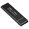 Boîtier de disque dur mobile M.2 NVMe/SATA à double protocole Boîtier SSD externe USB3.1 Type-C Coque en alliage d
