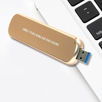 Boîtier de disque dur portable Boîtier USB3.1 à M.2 NVMe SSD Boîtier de disque dur mobile en alliage d