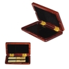 Boîtier en bois solide bois Reed boîte de support pour ténor / alto / clarinette saxophone soprano roseaux,  2pcs capacité