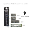 Boîtier SSD M2 Boîtier NVME Boîtier M.2 vers USB Type C 3.1 Adaptateur SSD pour double protocole NVME PCIE NGFF SATA Clé M / B Boîtier de disque SSD Boîtier SSD