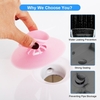 Bouchon de baignoire en silicone portable crépine évier drainant attrape-cheveux filtre anti-colmatage eau T-ank pour cuisine salle de bain utilisation"idienne