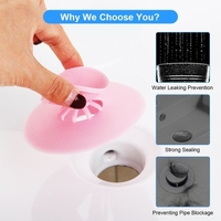 Bouchon de baignoire en silicone portable crépine évier drainant attrape-cheveux filtre anti-colmatage eau T-ank pour cuisine salle de bain utilisation"idienne