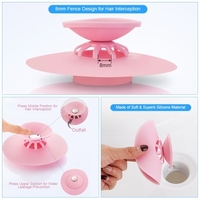 Bouchon de baignoire en silicone portable crépine évier drainant attrape-cheveux filtre anti-colmatage eau T-ank pour cuisine salle de bain utilisation"idienne
