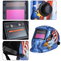 Bouchon de protection pour masque de soudage automatique avec masque de soudage pour masque de soudage à assombrissement automatique avec masque de soudage avec objectif réglable He-adband