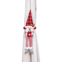 Boucle de rideau de Noël Décorations de fenêtre de Noël Rideau de bande dessinée