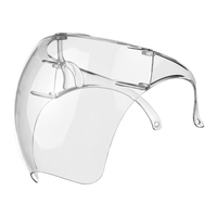Bouclier facial pour enfants Écrans faciaux de sécurité en plastique pour enfants avec lunettes