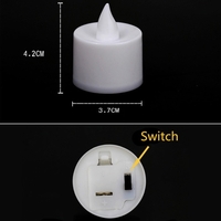 Bougies de thé sans flamme de la simulation 24pcs LED s