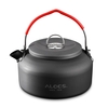 Bouilloire en plein air Camping Pique-nique Eau Théière Café Pot 0.8L Pot en aluminium