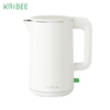 Bouilloire électrique KRiBEE KB-C3 avec bouilloire à thé en acier inoxydable à double paroi 1.5L avec chauffage à ébullition rapide 1800W Contrôle de la température Arrêt automatique 220V