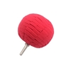 Boule abrasive de ponçage de polissage Diamètre de roue de tampon de 3 pouces avec tige de 1/4 pouce pour miroir en acier inoxydable Cuivre Aluminium Garnitures de voiture Détails Rouge