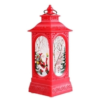 Boule de neige de noël lanterne LED lampe suspendue veilleuse chaude à piles pour ornement à la maison