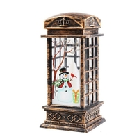 Boule de neige de noël lanterne LED lampe suspendue veilleuse chaude à piles pour ornement à la maison
