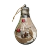 Boule de Noël à LED Transparente Suspendue Ornement Ampoule Globe Light Up Pendentif Décoration