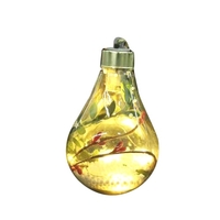 Boule de Noël à LED Transparente Suspendue Ornement Ampoule Globe Light Up Pendentif Décoration