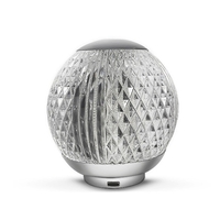 Boule de verre lampe de Table boule de cristal Dimmable veilleuse lampe de chevet capteur tactile 3 couleurs claires pour chambre salon bureau lecture décoration