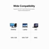 Bouton de contrôle du volume audio USB AIMOS,  bouton de réglage du volume du haut-parleur rotatif Commutateur de contrôle du volume pour Win7 / 8/10 / XP / Mac / Vista Android (noir)