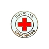 Boutons de broche vaccinés broches en métal de vaccin Badge broches de bouton de notification de destinataire de vaccin 0.9 pouces rondes